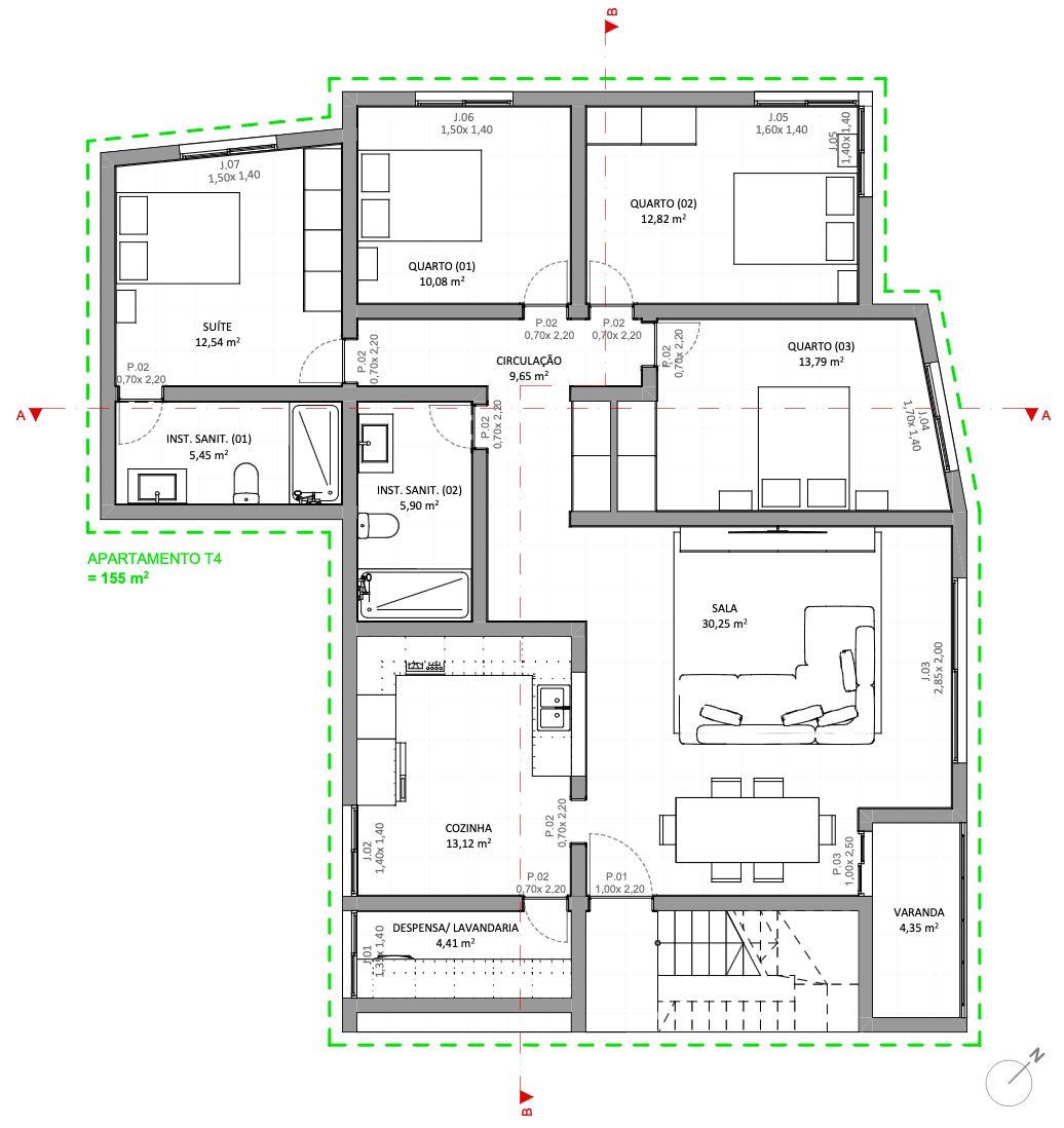 Apartamento T4 à venda na Praia, Santiago — foto 4
